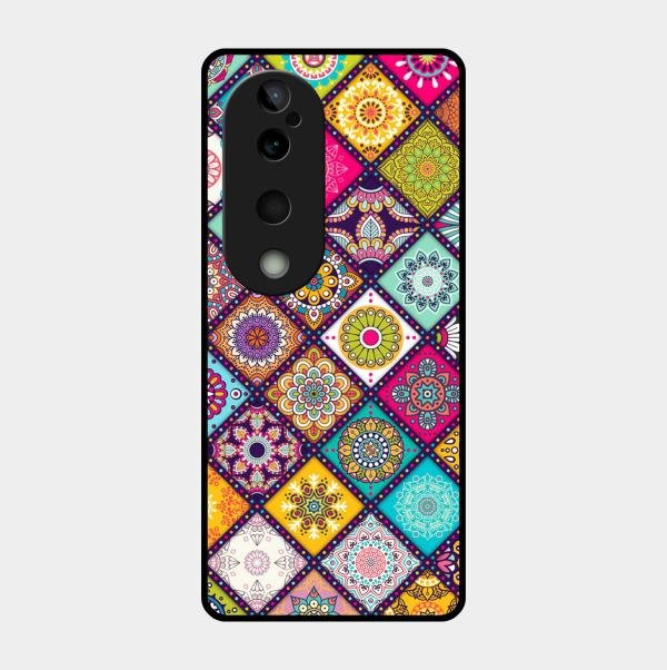 Mandala Glass Case Cover V2 For Vivo T3 Ultra