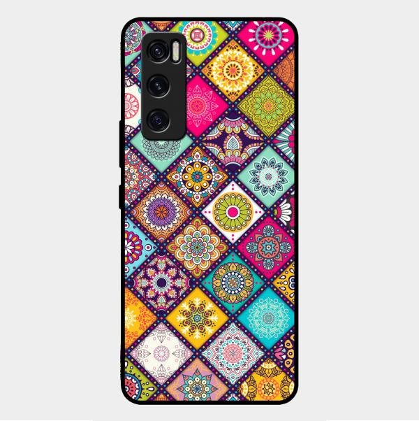 Mandala Glass Case Cover V2 For Vivo V20 Se
