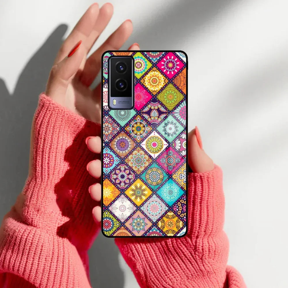Mandala Glass Case Cover V2 For Vivo - ShopOnCliQ