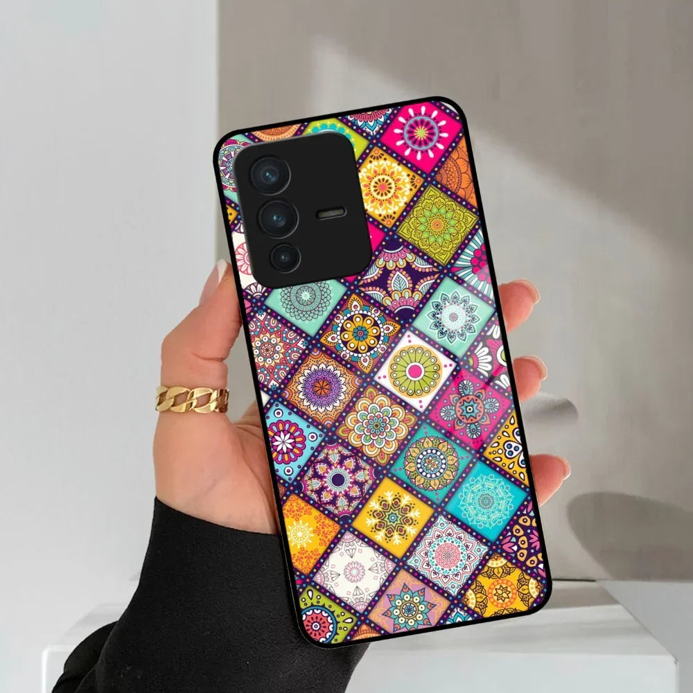 Mandala Glass Case Cover V2 For Vivo - ShopOnCliQ