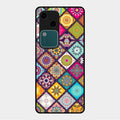 Mandala Glass Case Cover V2 For Vivo V30 5G