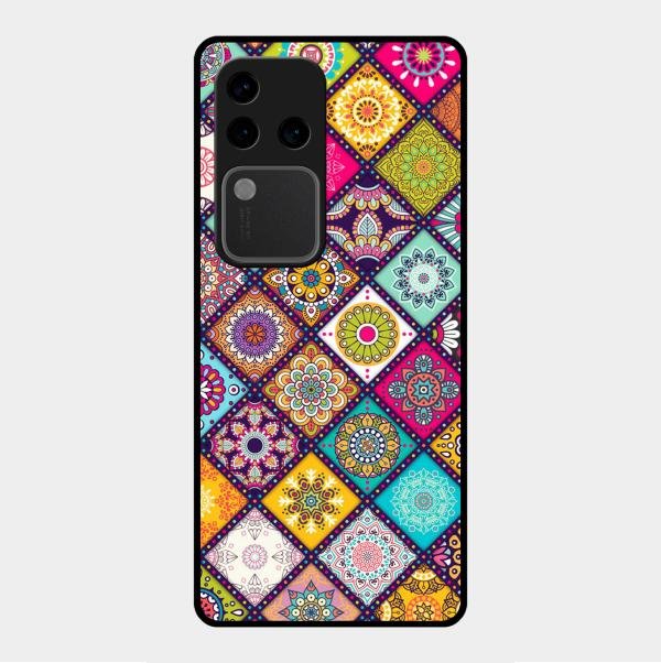 Mandala Glass Case Cover V2 For Vivo V30 Pro 5G