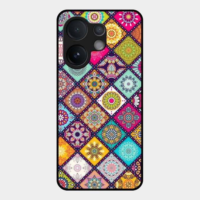 Mandala Glass Case Cover V2 For Vivo V60 5G