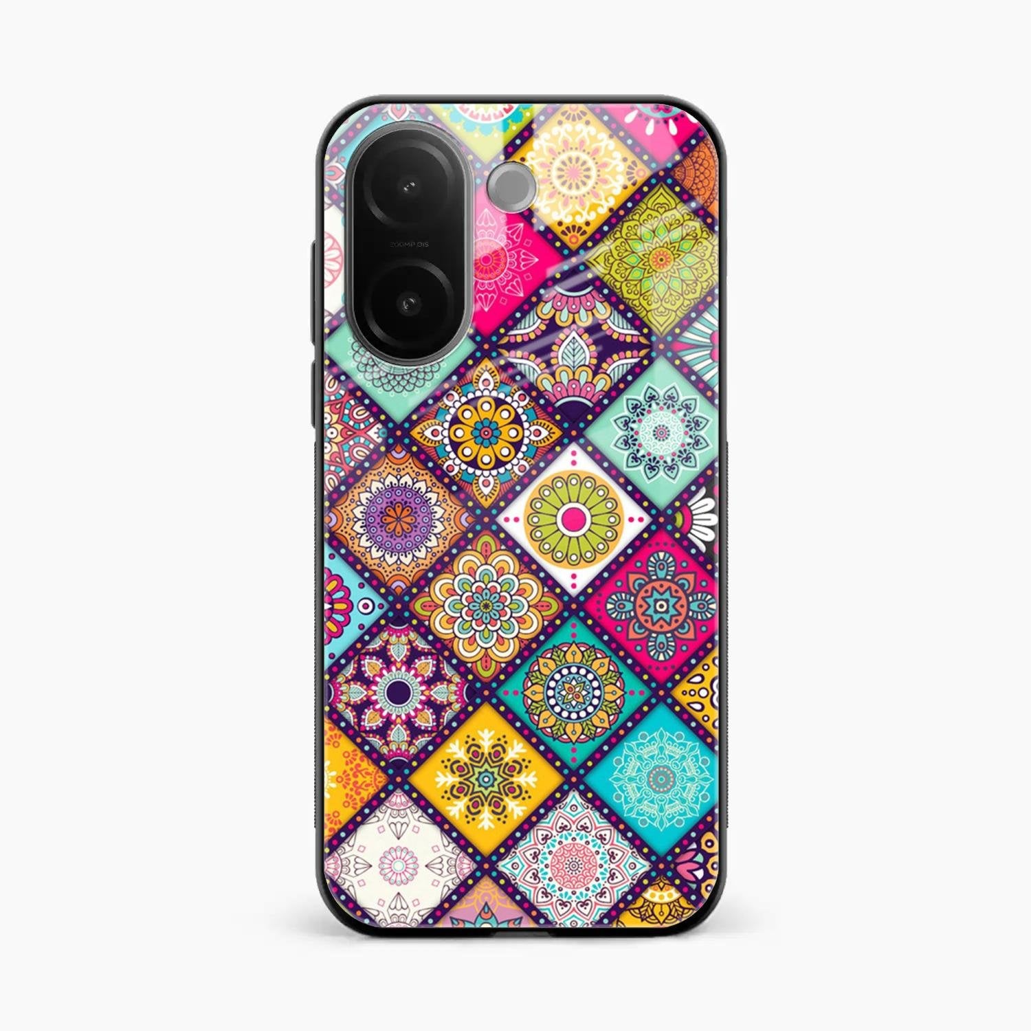 Mandala Glass Case Cover V2 For Vivo V60e 5G