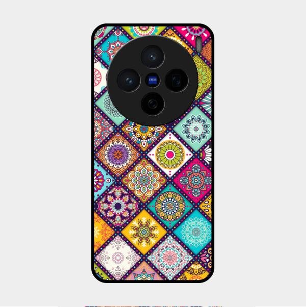 Mandala Glass Case Cover V2 For Vivo X200 5G