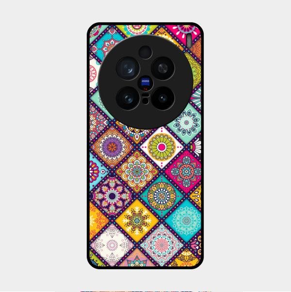 Mandala Glass Case Cover V2 For Vivo X200 Pro 5G