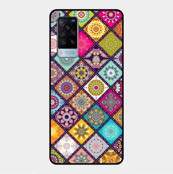Mandala Glass Case Cover V2 For Vivo X60 5G