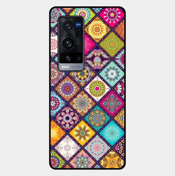 Mandala Glass Case Cover V2 For Vivo X60 Pro Plus 5G