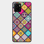 Mandala Glass Case Cover V2 For Vivo Y01