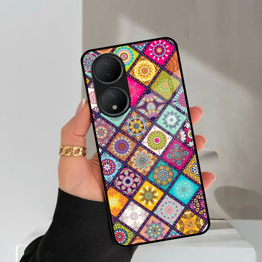Mandala Glass Case Cover V2 For Vivo - ShopOnCliQ