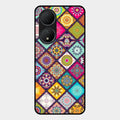 Mandala Glass Case Cover V2 For Vivo Y100A 5G