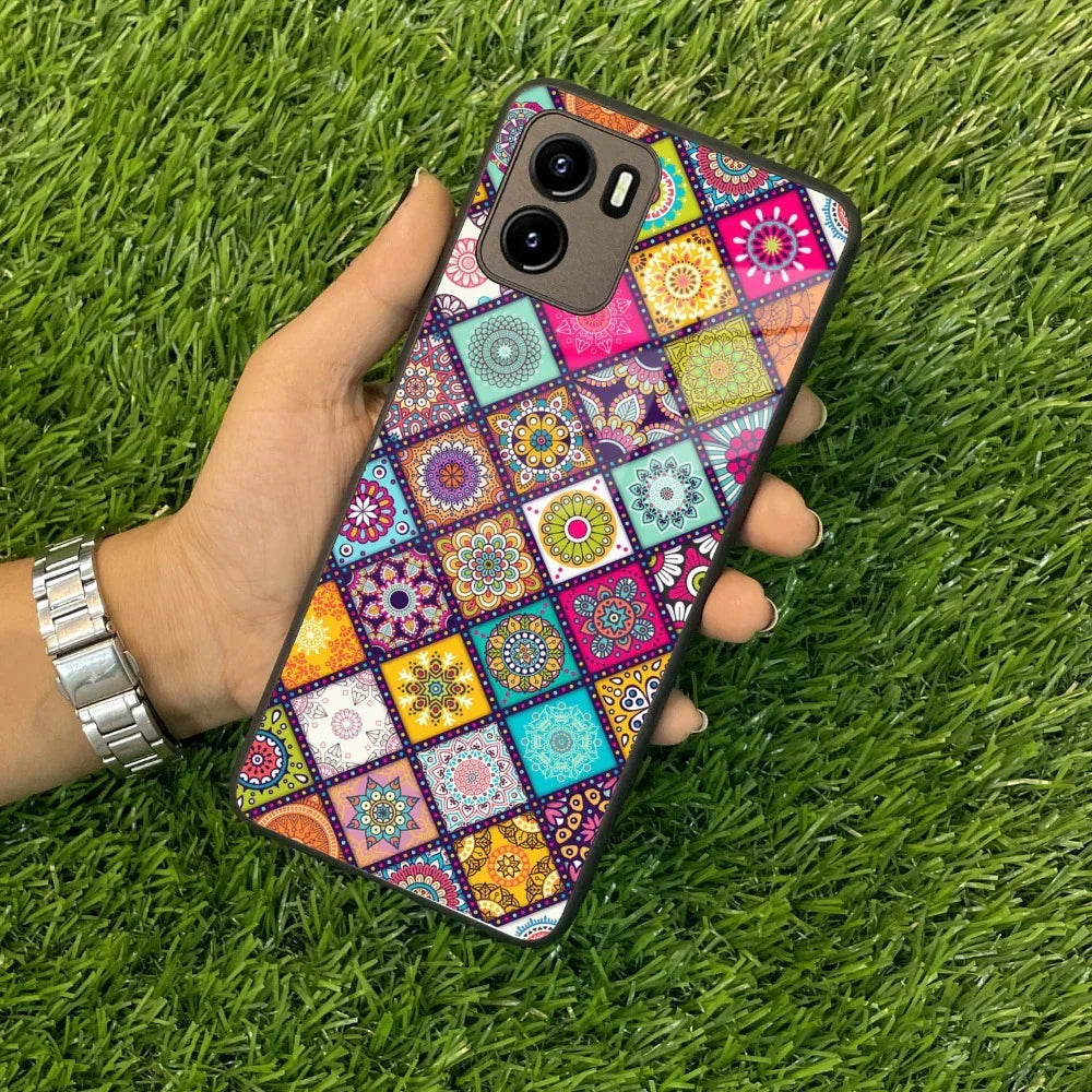 Mandala Glass Case Cover V2 For Vivo - ShopOnCliQ
