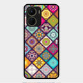 Mandala Glass Case Cover V2 For Vivo Y16