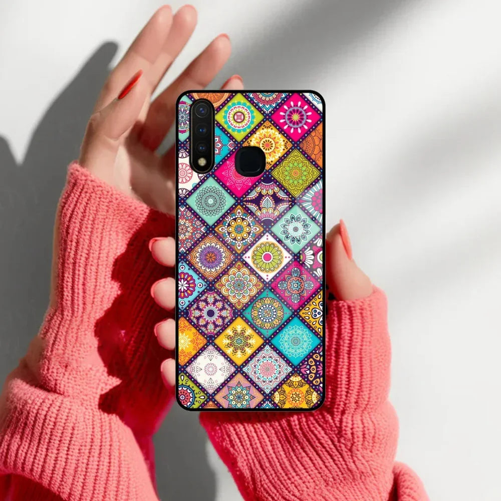 Mandala Glass Case Cover V2 For Vivo - ShopOnCliQ