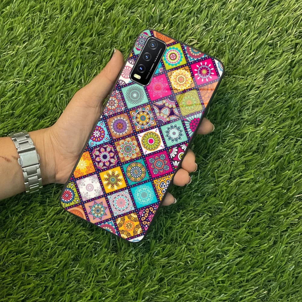 Mandala Glass Case Cover V2 For Vivo - ShopOnCliQ