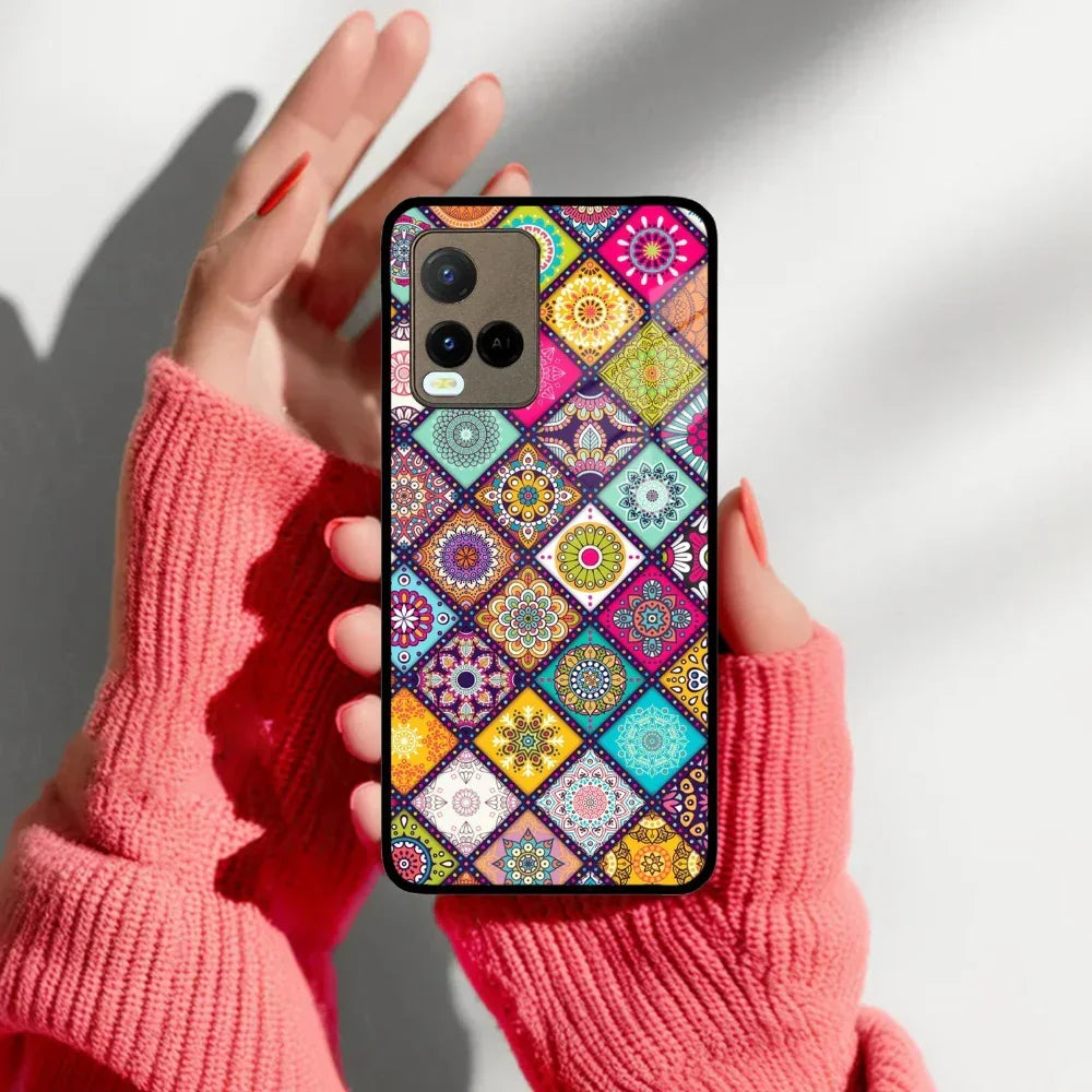 Mandala Glass Case Cover V2 For Vivo - ShopOnCliQ