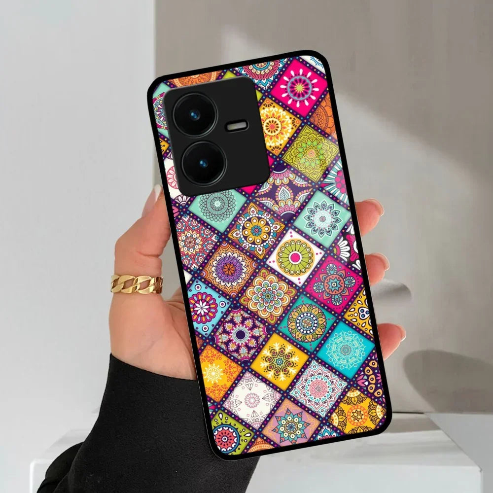 Mandala Glass Case Cover V2 For Vivo - ShopOnCliQ