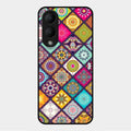 Mandala Glass Case Cover V2 For Vivo Y28 5G