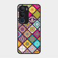 Mandala Glass Case Cover V2 For Vivo Y29 5G