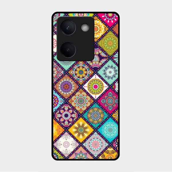 Mandala Glass Case Cover V2 For Vivo Y300 Plus 5G