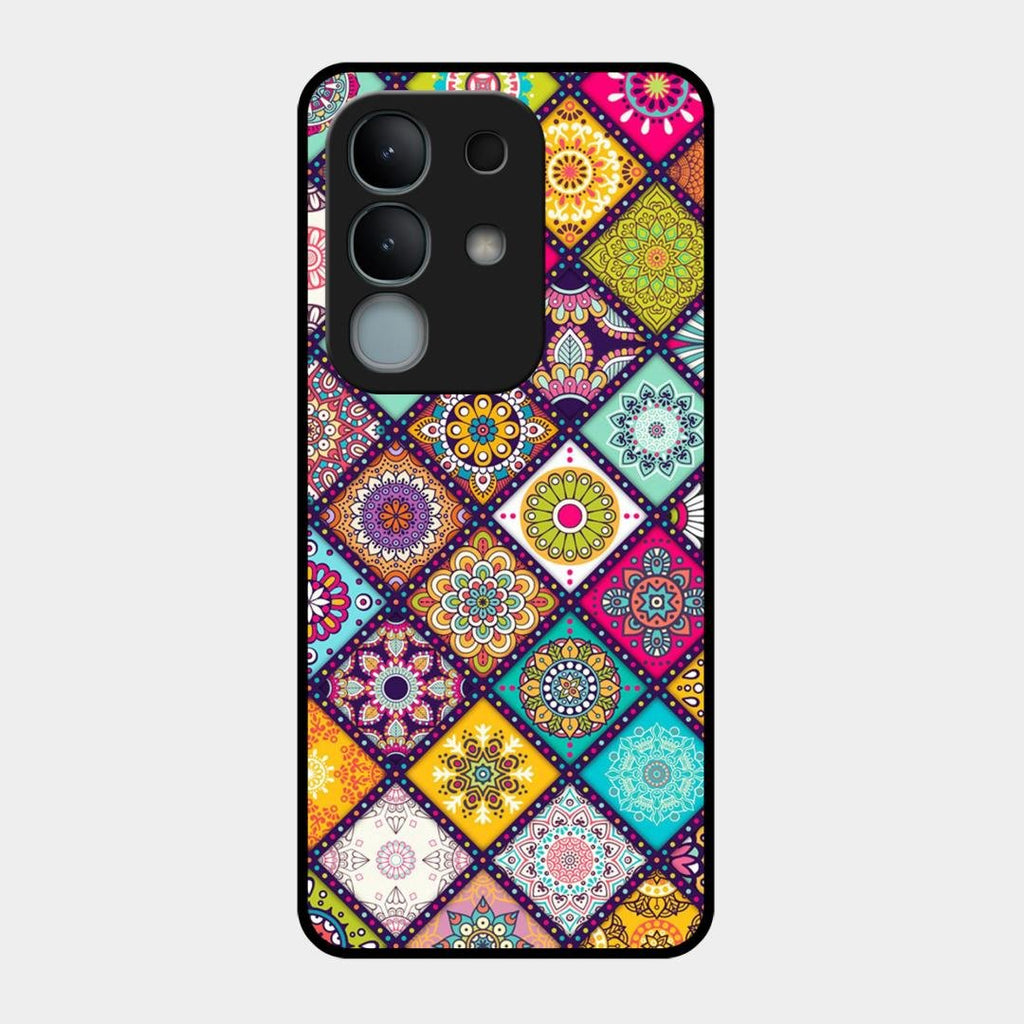 Mandala Glass Case Cover V2 For Vivo Y31 Pro 5G