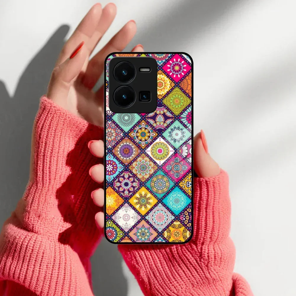 Mandala Glass Case Cover V2 For Vivo - ShopOnCliQ