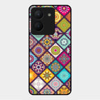 Mandala Glass Case Cover V2 For Vivo Y36