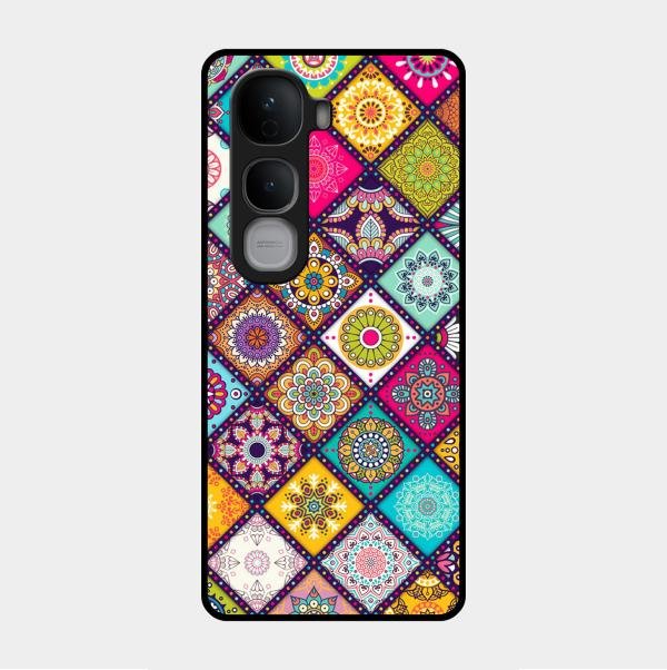 Mandala Glass Case Cover V2 For Vivo Y400 Pro 5G
