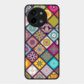 Mandala Glass Case Cover V2 For Vivo Y58 5G