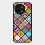 Mandala Glass Case Cover V2 For Vivo Y58 5G