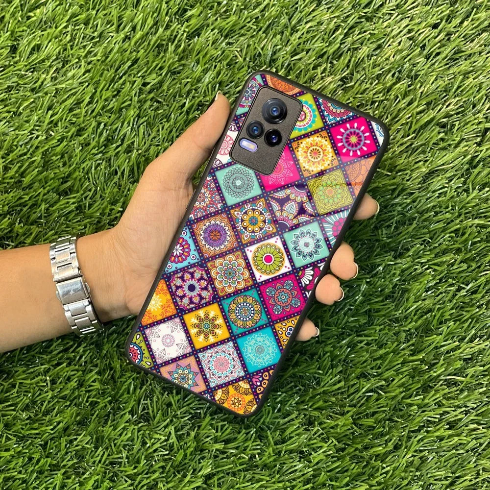 Mandala Glass Case Cover V2 For Vivo - ShopOnCliQ