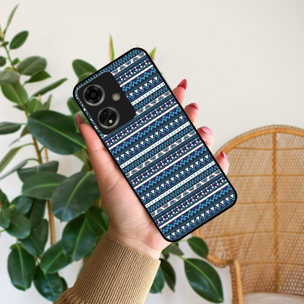 Mandala Glossy Metal Case Cover For Oppo