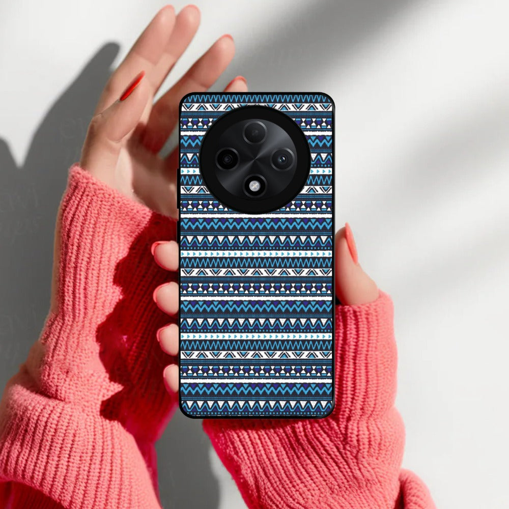 Mandala Glossy Metal Case Cover For Oppo