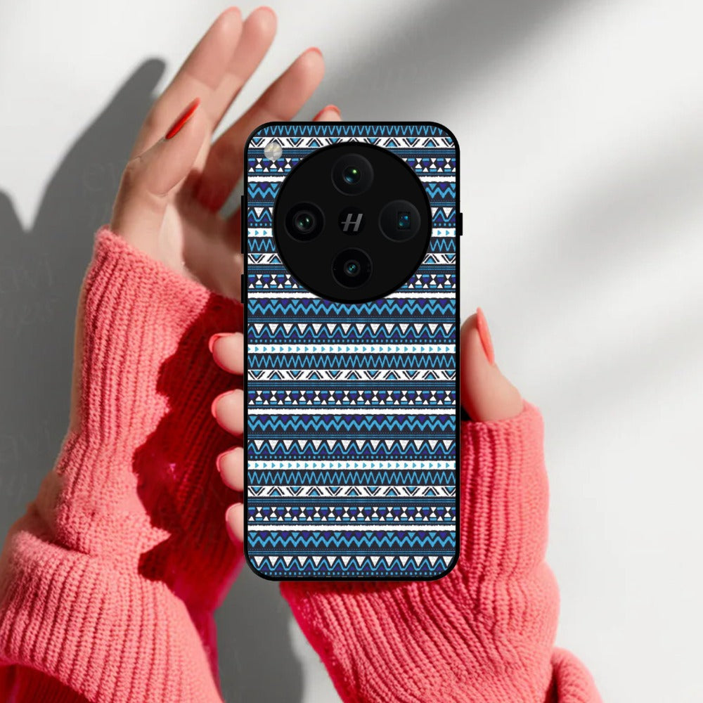 Mandala Glossy Metal Case Cover For Oppo