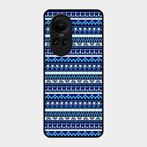 Mandala Glossy Metal Case Cover For Oppo Reno 10 5G