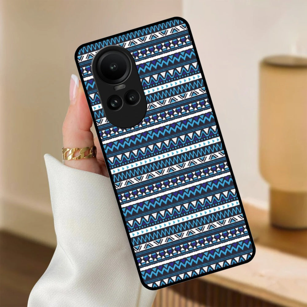 Mandala Glossy Metal Case Cover For Oppo