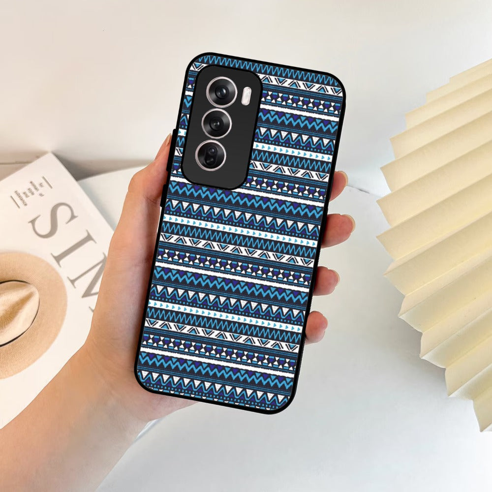 Mandala Glossy Metal Case Cover For Oppo