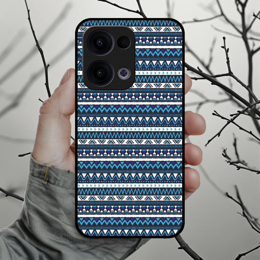 Mandala Glossy Metal Case Cover For Oppo