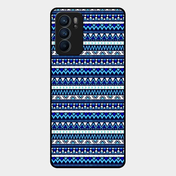 Mandala Glossy Metal Case Cover For Oppo Reno 6 5G