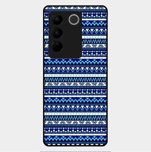 Mandala Glossy Metal Case Cover For Vivo V27 Pro 5G