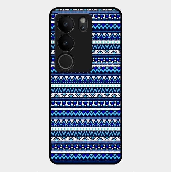 Mandala Glossy Metal Case Cover For Vivo V29 Pro 5G