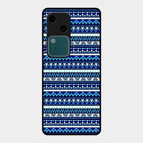 Mandala Glossy Metal Case Cover For Vivo V30 5G