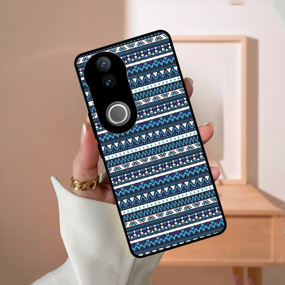 Mandala Glossy Metal Case Cover For Vivo