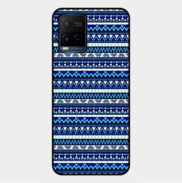 Mandala Glossy Metal Case Cover For Vivo Y21G