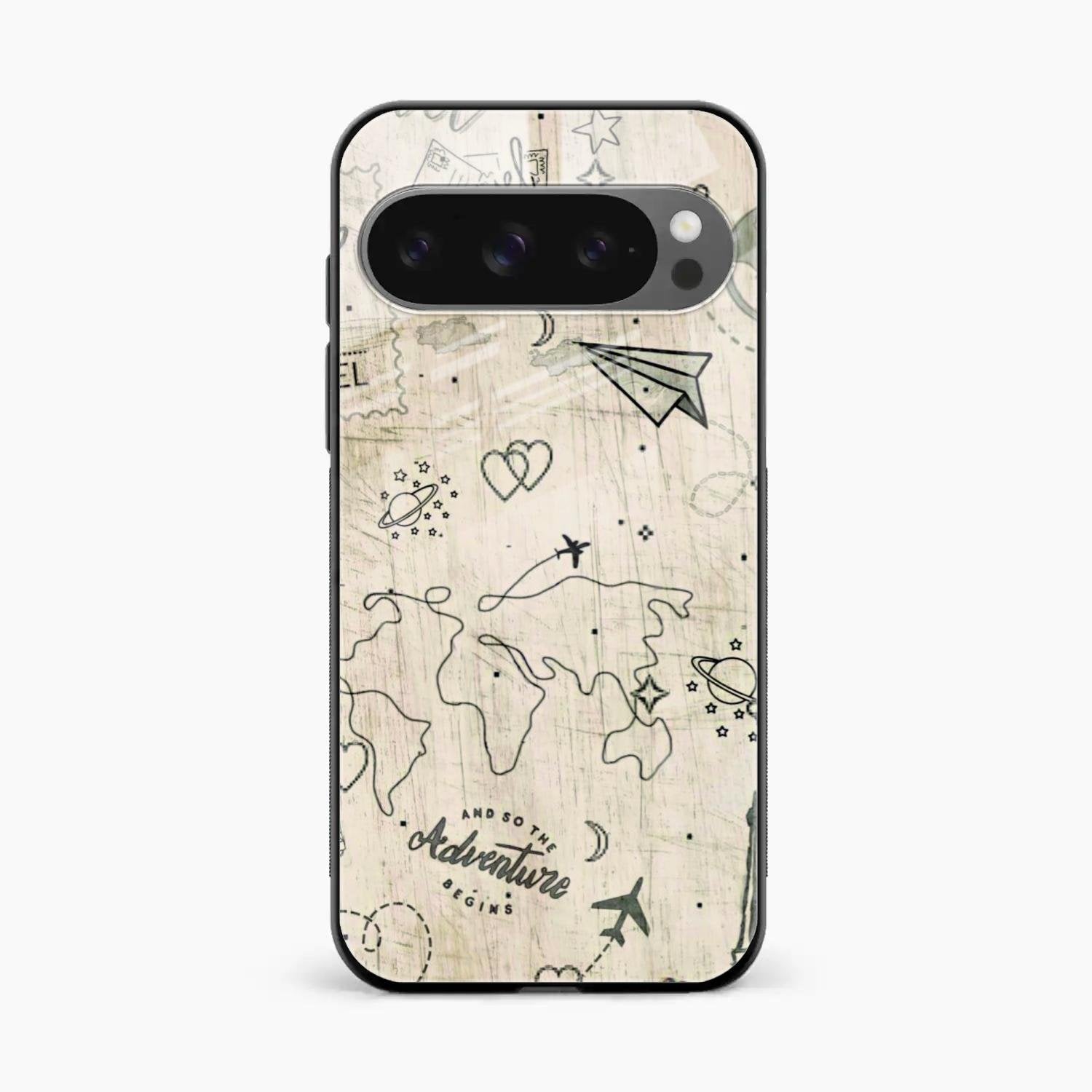 Map Mania Glass Case Cover For Google Pixel 10 Pro XL