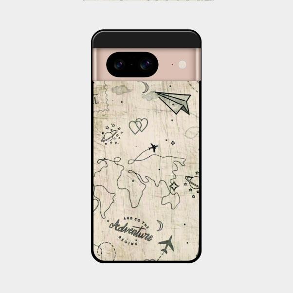 Map Mania Glass Case Cover For Google Pixel 8 5G