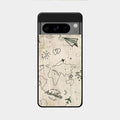 Map Mania Glass Case Cover For Google Pixel 8 Pro 5G