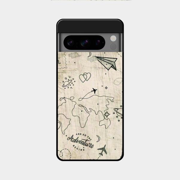 Map Mania Glass Case Cover For Google Pixel 8 Pro 5G