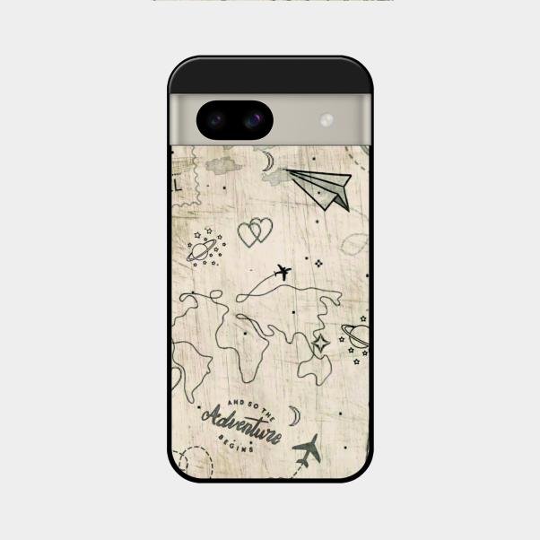 Map Mania Glass Case Cover For Google Pixel 8A 5G