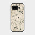 Map Mania Glass Case Cover For Google Pixel 9A 5G